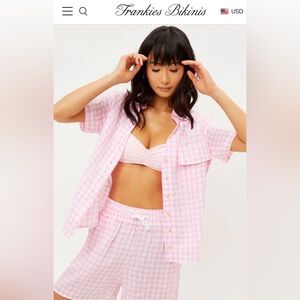 Frankie’s Bikinis Lou Button Up Top